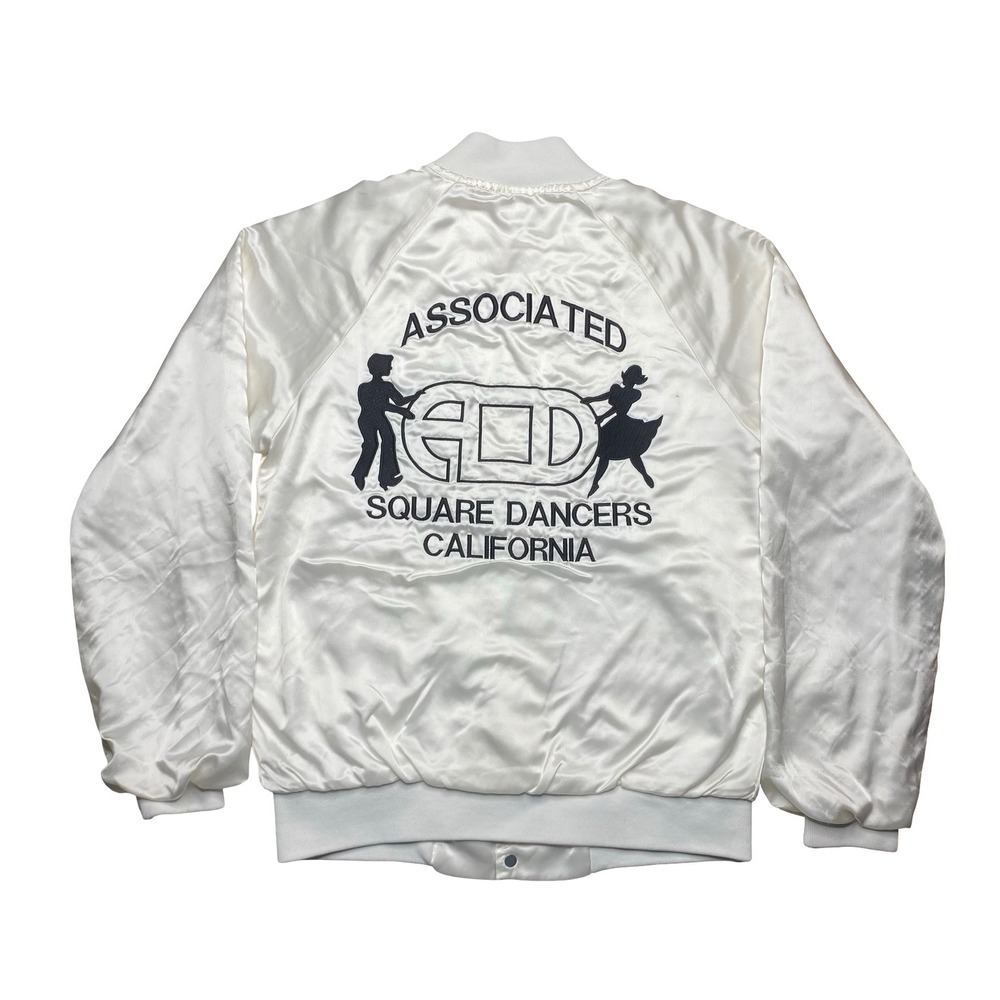 Vintage Associated Square Dancers dance dancing nylon jacket
